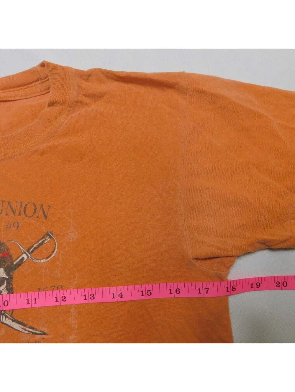 Comfort Colors Youth M Pirates Union Local 9 Charleston South Carolina Shirt Ora